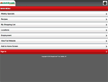 Tablet Screenshot of countrymartgrocery.com